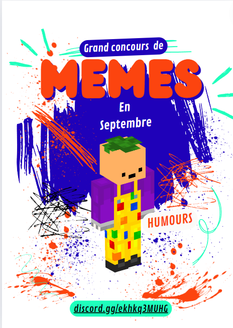 NationsgloryA's tweet photo. MateRubix vous propose un concours de memes sur le discord du Alpha qui durera tout le mois, toutes les 2 semaines les 3 meilleurs memes seront choisis par le staff OP :
TOP 1 500 orbes cosmétiques + item collector
TOP 2 250 orbes cosmétiques
TOP 3 100 orbes cosmétiques https://t.co/y63717qfPG
