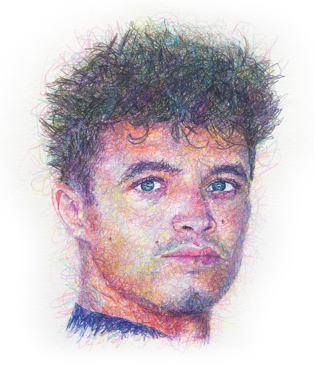 A scribble of Lando Norris