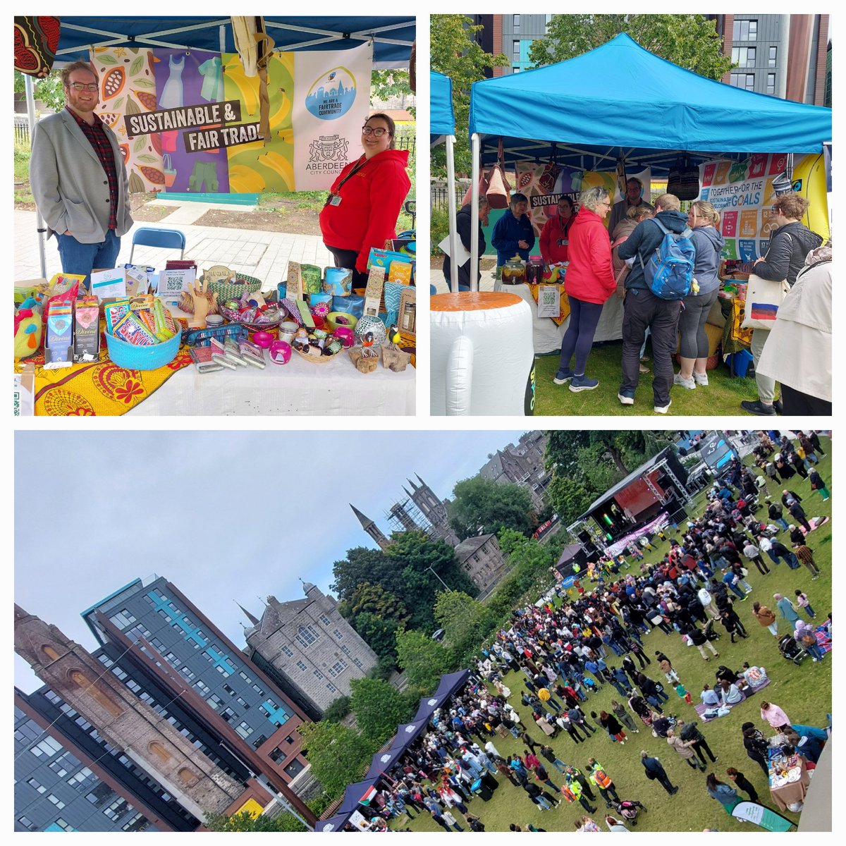 Fun day Sunday in Union Terrace Gardens celebrating MELA Aberdeen with <a href="/_afairerworld/">Aberdeen for a Fairer World MDEC</a>  <a href="/CFINEAberdeen/">Community Food Initiatives North East (CFINE)</a> <a href="/AberdeenCC/">Aberdeen City Council</a> and the numerous diverse local cultures and communities