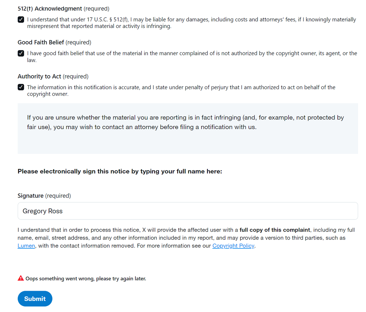TheBurningMap's tweet photo. @Support Why do few of your issue reporting pages ever work? https://t.co/9xkuX93ekw