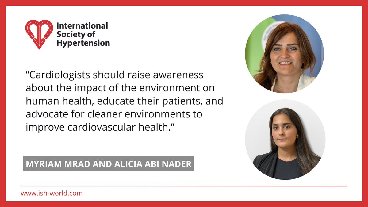 “There is a growing body of evidence that #airpollution is an environmental risk factor for #hypertension and a determining factor for its prognosis.”

Read article from <a href="/Myriamrad22/">Myriam Mrad Nakhle</a> &amp; <a href="/alicia_a_n/">Alicia Abi Nader</a> on the link between air pollution and hypertension:

🔗ish-world.com/wp-content/upl…