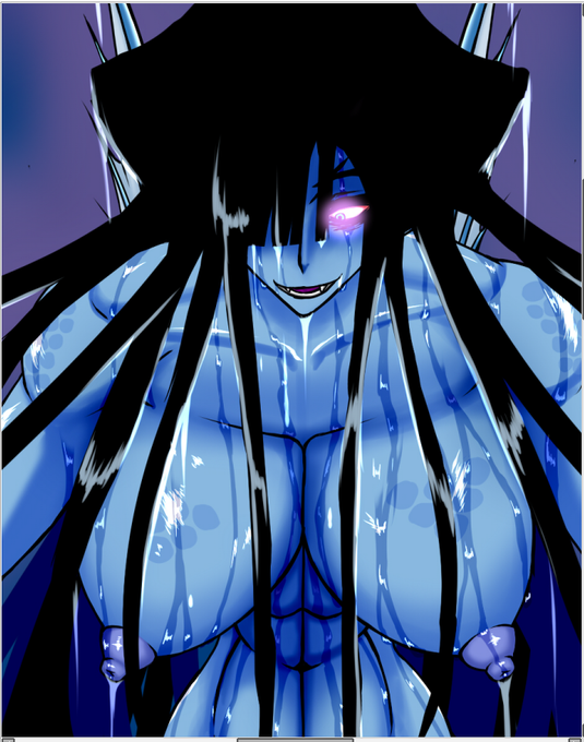 青肌って言ったら
今制作中のCG集に出てくる
敵役の海の怪異女が青肌なんですよねw
でもなんだろう…きっつい!w; 