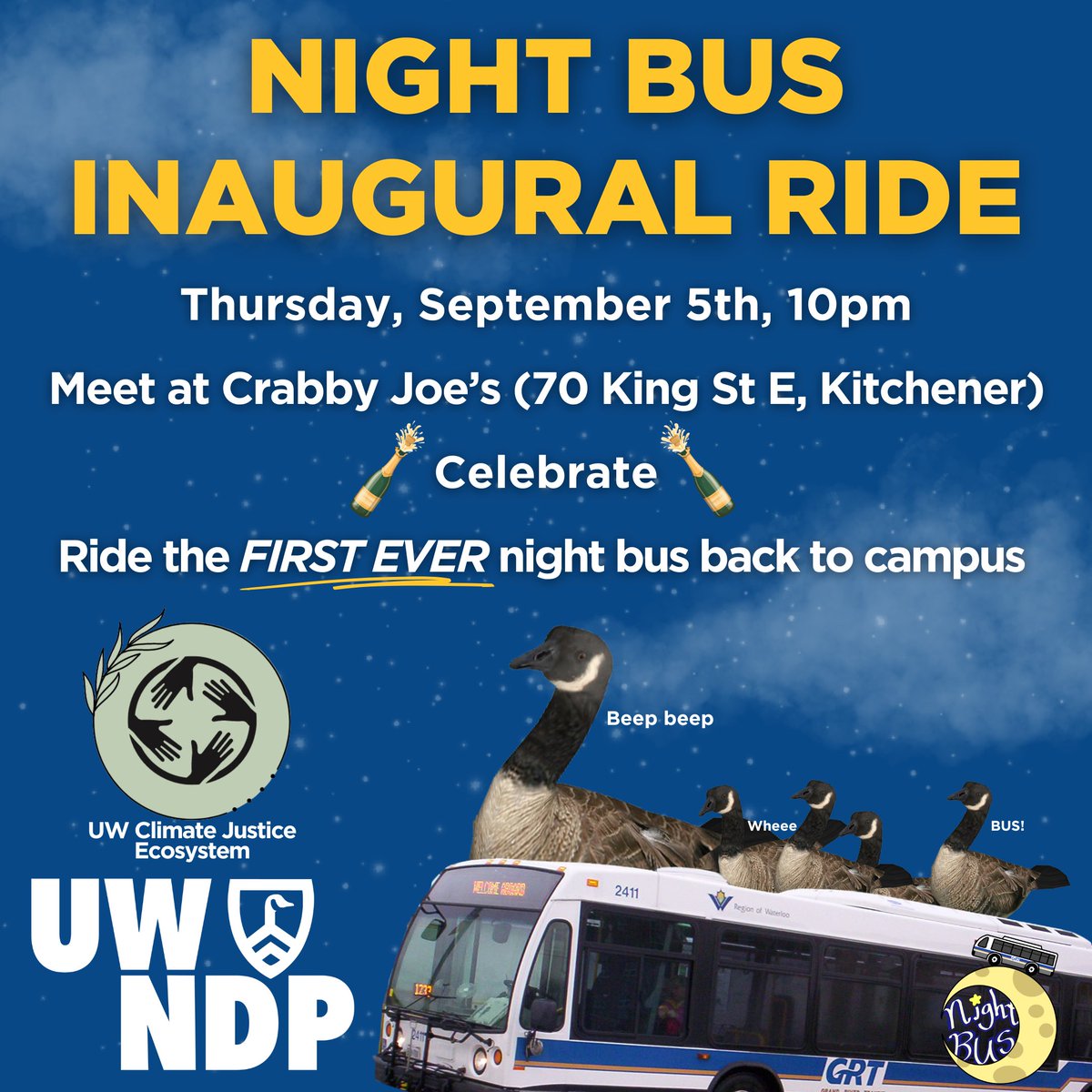 University of Waterloo NDP tweet media