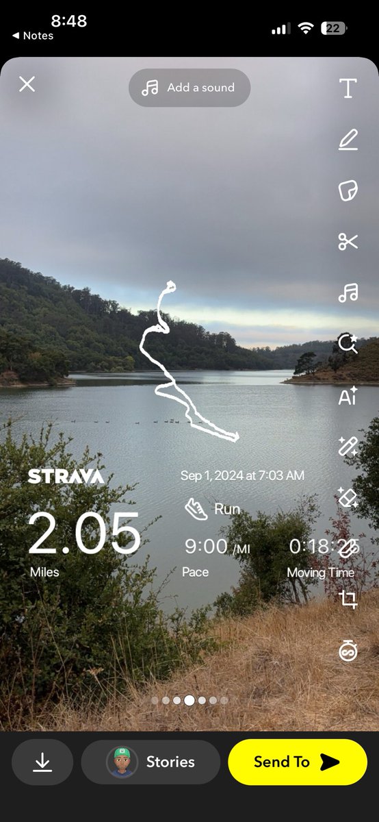 yosefadiputra's tweet photo. @StravaEng @StravaSupport any chance we can pass elevation data into the Snapkit lens integration? https://t.co/nYXwpOfywa