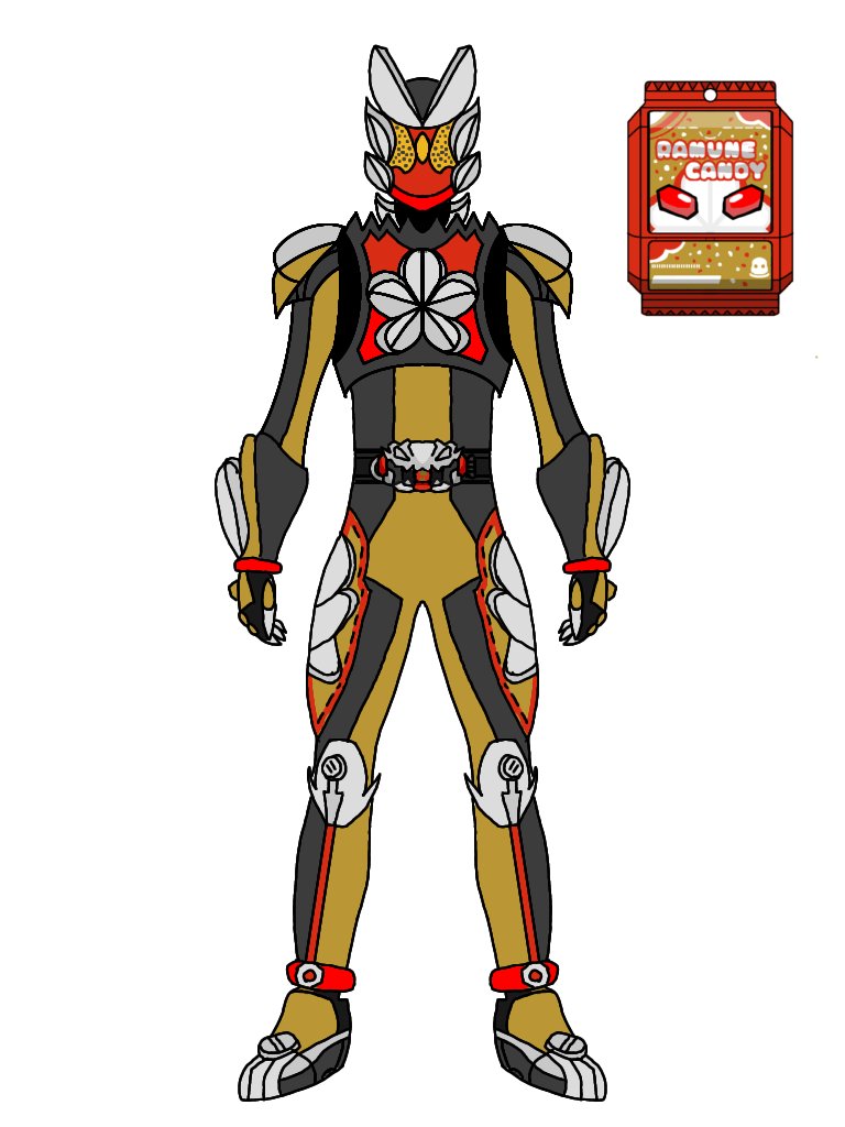 EmmaChan24's tweet image. Kamen Rider Sour
My first ever Kamen Rider Gavv OC
This Rider uses a white Gavv and my custom Ramune Candy Gochizo