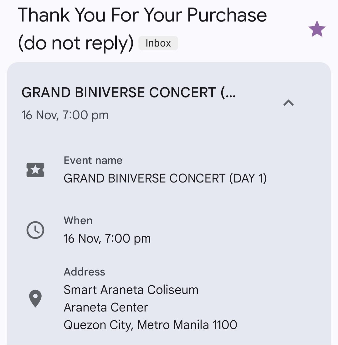 Bene18595's tweet photo. wts/lfb
Biniverse GA Tickets
3 GA Tix for Day 1
2 GA Tix for Day 3

Open for trade to Coke Studio tix https://t.co/2IMWDJSOha