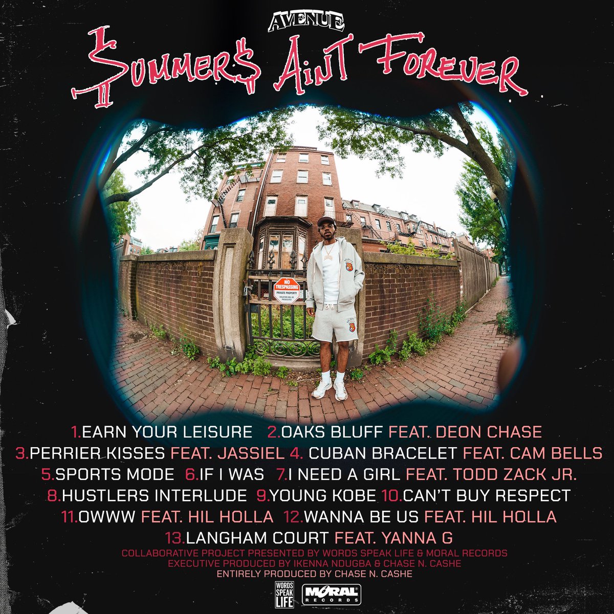 avenueBLVD's tweet image. SUMMERS AINT FOREVER‼️ ffm.to/summers

entirely produced and featuring @ChaseNCashe 💸💸💸💸 

Executive produced by @Ike_Ndugba &amp;amp; @ChaseNCashe 

Words Speak Life in collaboration with Moral Records 💿💿