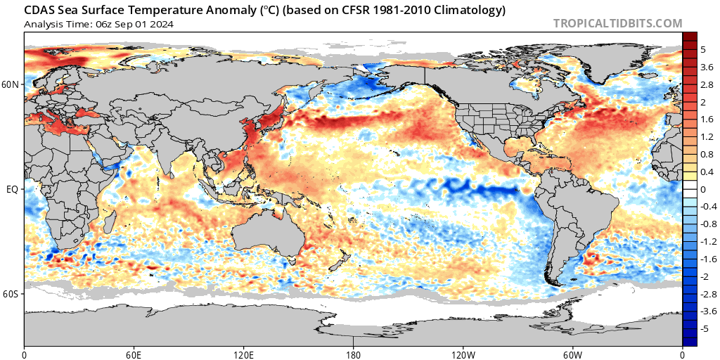 EdoWeatherman's tweet photo. Finalmente La Niña está aquí.

Comienza septiembre y finalmente la atmósfera muestra la señal clara de La Niña, esto confirma el FRACASO que tuvieron las proyecciones meteorológicas estacionales de inicios de año, donde proyectaban La Niña para junio-julio y un invierno seco en Chile.
Esto también ha ocurrido en Estados Unidos, donde se proyectaba una temporada de muchos huracanes y hasta hoy no llevan ni 6 tormentas tropicales.
Esto es una lección para el futuro meteorológico, las proyecciones estacionales deben ser tomadas con pinzas y la población siempre debe considerar que estas pueden variar. Hoy hay variados factores que intervienen en el espectro climático.

Finalmente, La Niña que hoy tenemos parece que no durará mucho y es PROBABLE que desaparezca durante el otoño 2025 del hemisferio sur.