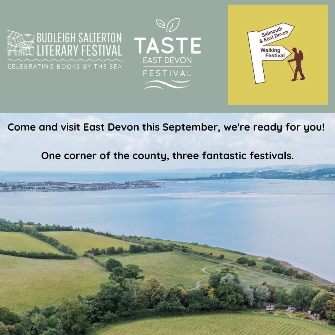 Taste East Devon Festival (@tasteeastdevon_) on Twitter photo Visit #EastDevon, join 1, 2 or all 3 of us, & build your perfect itinerary!
🍽<a href="/TasteEastDevon_/">Taste East Devon Festival</a>
📚<a href="/BudleighLitFest/">Budleigh Salterton Literary Festival</a>
🚶♀️Sidmouth Walking Festival Happening over multiple days between 14th - 22nd September. #tasteeastdevon #visiteastdevon #walking #literature #food #drink Visit #EastDevon, join 1, 2 or all 3 of us, & build your perfect itinerary!
🍽<a href="/TasteEastDevon_/">Taste East Devon Festival</a>
📚<a href="/BudleighLitFest/">Budleigh Salterton Literary Festival</a>
🚶♀️Sidmouth Walking Festival Happening over multiple days between 14th - 22nd September. #tasteeastdevon #visiteastdevon #walking #literature #food #drink
