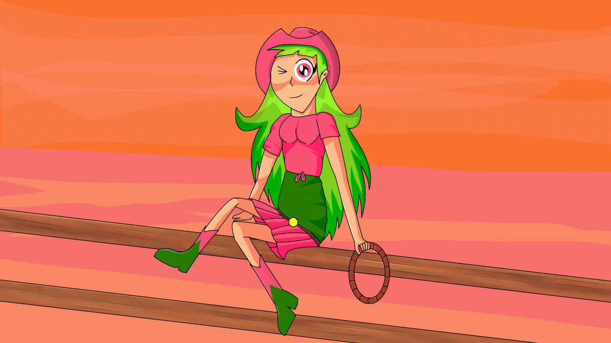 GreenGamerTwitt's tweet photo. Cowgirl Vannamelon i drew abit ago.

vanna if you see this, hello.

#MelonART #cowgirl #digitalart https://t.co/dbtdvPf1pY