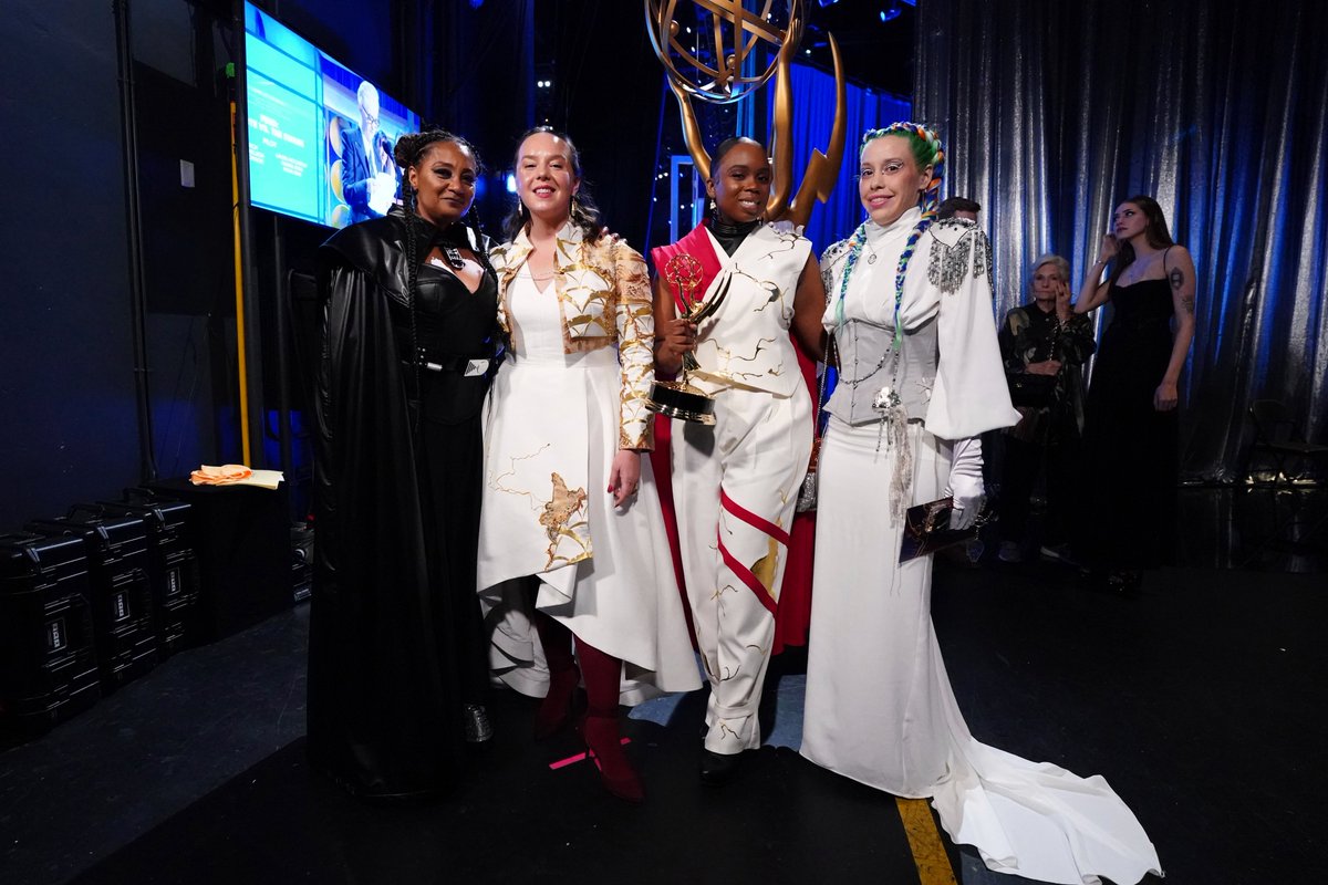 TelevisionAcad's tweet photo. Our favorite plot? Seeing #Emmy winners' smiles! 😍 #Emmys #76thEmmys #TelevisionAcademy https://t.co/3Hgxzi7KRt