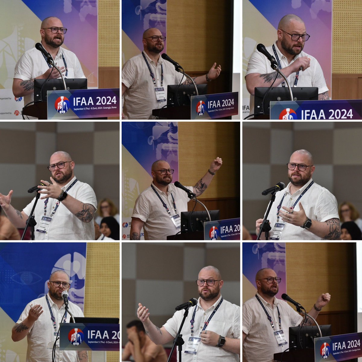 Dr Scott Abbott Paterson (@sxpat) on Twitter photo Do I talk with my hands? 😂 thank you to the #ifaa2024 photographers for capturing these photos during my presentations on #inclusiveanatomy yesterday - first on sex and gender and then on the <a href="/anatomyequality/">Anatomy Collective for Equality (ACE)</a> taking action event Do I talk with my hands? 😂 thank you to the #ifaa2024 photographers for capturing these photos during my presentations on #inclusiveanatomy yesterday - first on sex and gender and then on the <a href="/anatomyequality/">Anatomy Collective for Equality (ACE)</a> taking action event