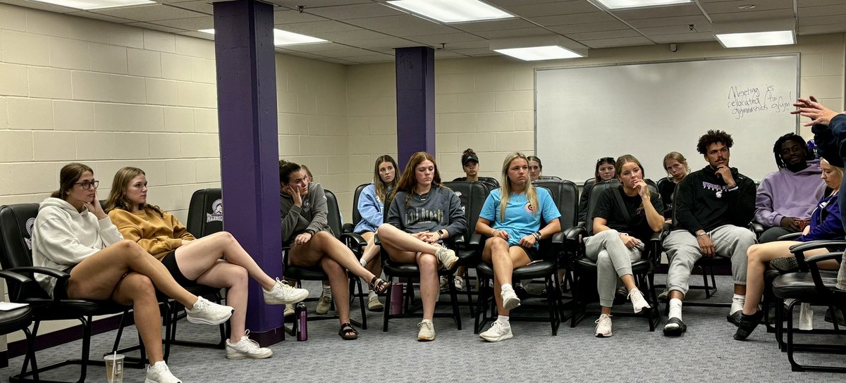 Had our first meeting of the 2024-25 academic year! Stacey Czaplewski, head ATC, joined the group to walk us through CPR and AED use. 

Took a couple moments to celebrate successes from last year, but are super focused on the tasks at hand to make this one the best year yet!