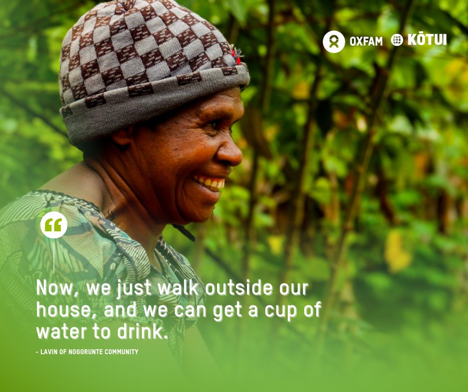 KotuiProgramme's tweet image. Lavin describes how the work we’ve done in her community of Nogorunte in PNG, has positively impacted her life.