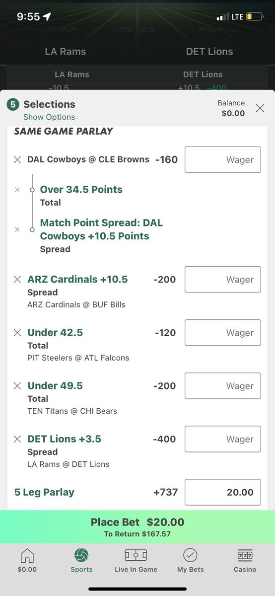 2 parlays I made last night and was ready to fire on... until I woke up at 1:30 today lol week 2 we place the bets Saturday night