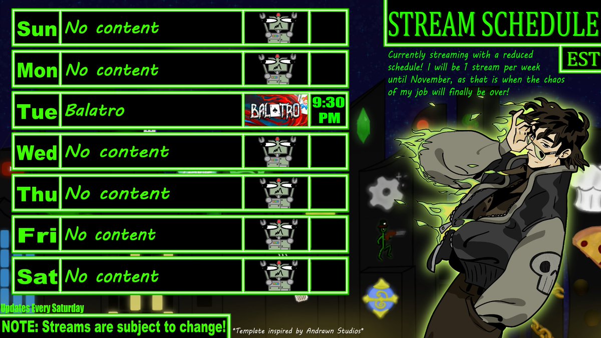 WithreVT's tweet image. [Limited Schedule 1] This week's stream will be Tuesday! I will be playing Balatro - a new (to me) card game I fell in love with!