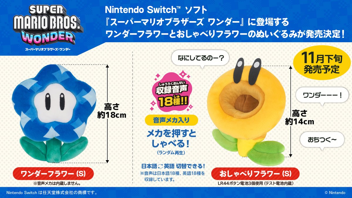 新商品情報】 『スーパーマリオブラザーズ ワンダー』に登場する