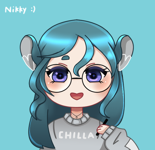 NikkyNemo's tweet photo. 🩵Chibi💙

Thinking about drawing these half body chibis for $10 😎 https://t.co/fN5oizSi88