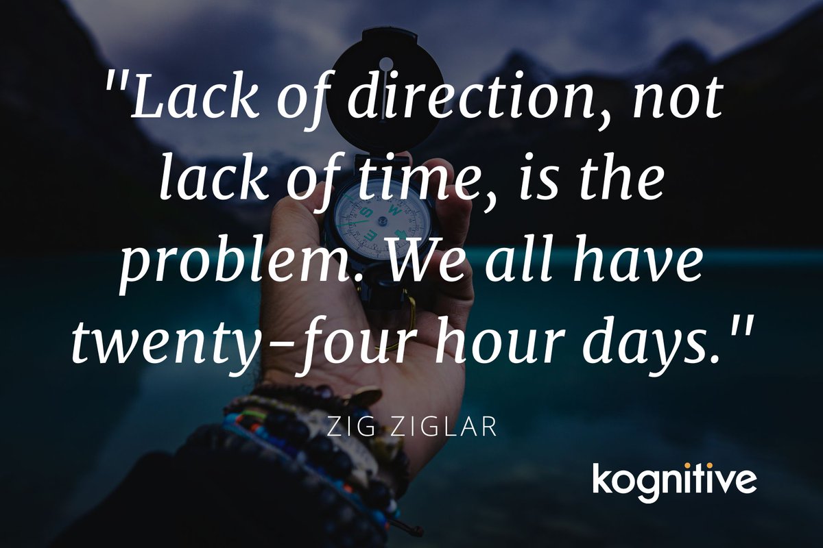 🕰️ Ever feel like there aren't enough hours in the day? Think again! As Zig Ziglar wisely points out, we all have the same 24 hours. The real game-changer? Direction #TimeManagement  #WorkSmarter #GoalSetting #TimeIsValuable