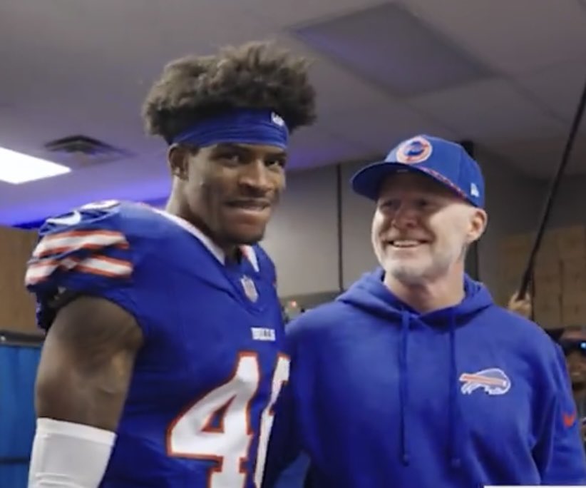 TheBillsGuys's tweet photo. Cam Lewis and Ja’Marcus Ingram has me in my feels today … #Bull4Life #GoBills 💙🏈 💙 https://t.co/euvrRK3zpM