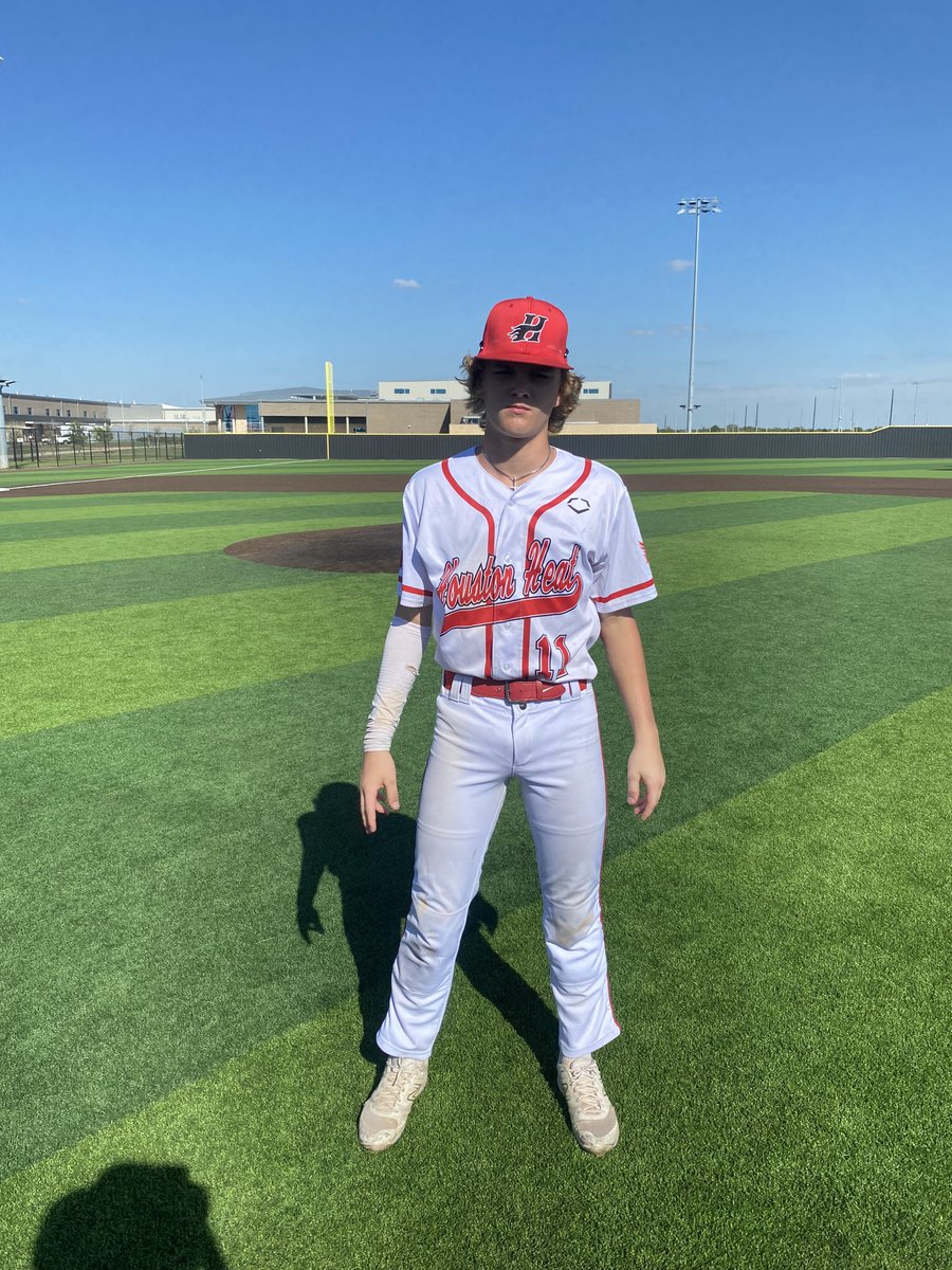 F: <a href="/Houston_Heat/">Heat Baseball</a> 2027 13, Sabers Baseball 16U 7
PoG: <a href="/GavinBlasingame/">Gavin Blasingame</a> 3-3, 3B, 3 RBI, 2R
Hitter: Tyler Barber 3-3, 2 RBI, 2R, BB | <a href="/CodyTexter/">Cody Texter</a> 2-3 2B, 2 RBI, BB