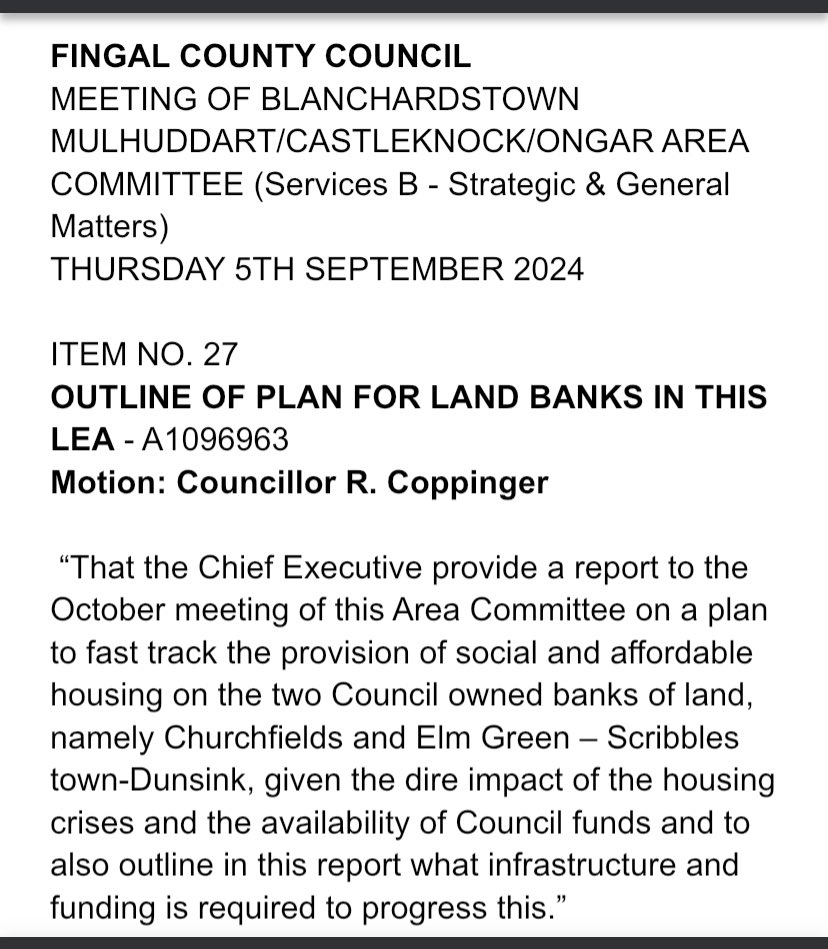 The motion to build more social &amp; affordable housing in Dublin passed, but guess who didn’t vote? National Party Cllr Patrick Quinlan. The far right love using housing to push racism, but when it comes to solving the crisis, they go quiet.