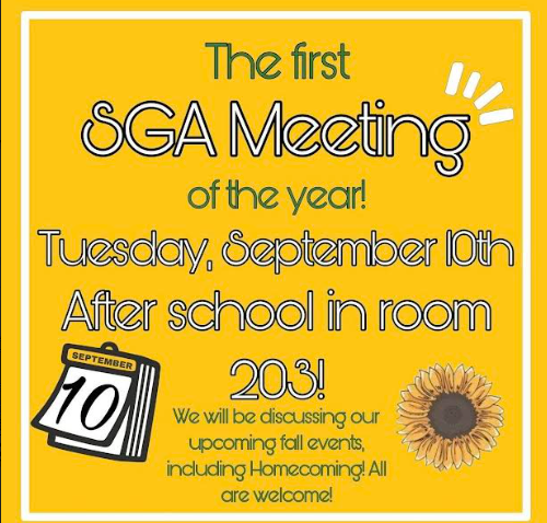 memorialsga's tweet photo. Our first meeting of the new year will be held in room 203 after school on Tuesday. All grade level students and all new members are welcome! We have homecoming questions that we need to finalize. Your voice matters 💚💛 https://t.co/2RuypYPxzx