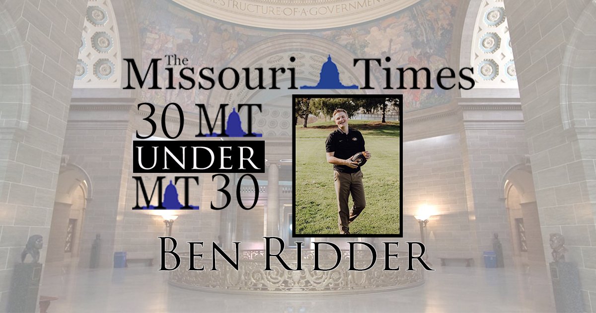 MissouriTimes's tweet image. Missouri Times 30 under 30 Honoree: @benjamin_ridder 
Nominated by: @travisfitzwater 

Join us in celebrating our honorees and roasting Representative Jon Patterson Monday night at the Missouri Soybean Association.