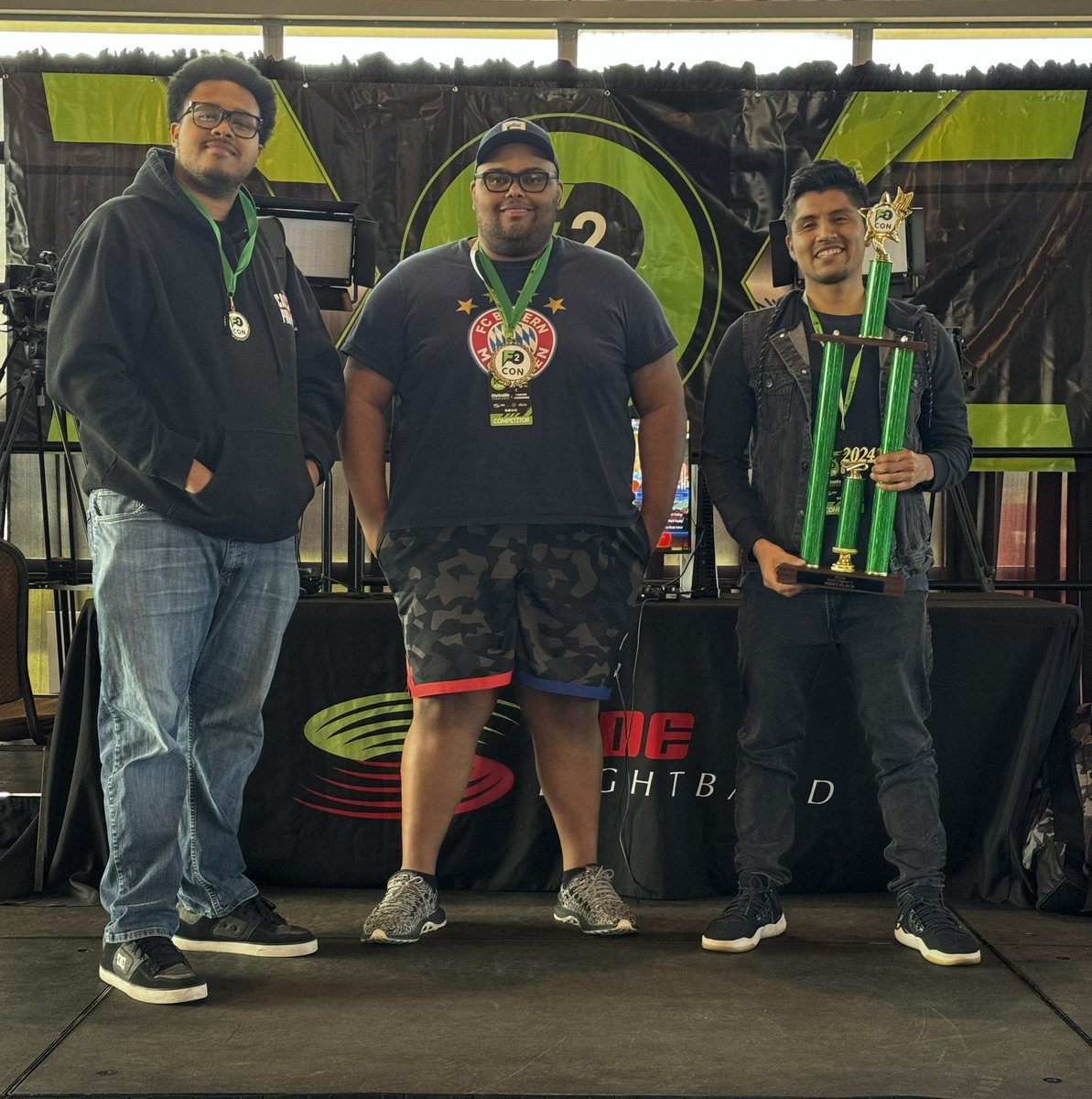 F2 CON (@f2congaming) on Twitter photo And the winners of Street Fighter and our final tourney of this year at <a href="/F2CONgaming/">F2 CON</a> …..
1st: Dual Kevin (right)
2nd: Campaine (center)
3rd: JAK (left) And the winners of Street Fighter and our final tourney of this year at <a href="/F2CONgaming/">F2 CON</a> …..
1st: Dual Kevin (right)
2nd: Campaine (center)
3rd: JAK (left)