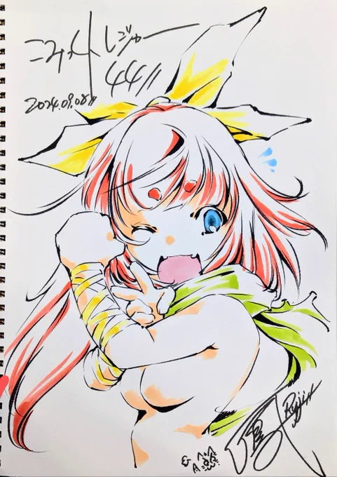 そして、現場で描いたスケブとか色紙達