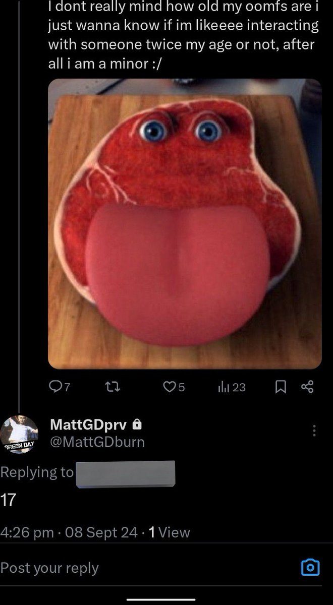 Billiejoefunko's tweet photo. ⚠️CALLING ALL SAVIORS!⚠️

I'm so disgustingly pissed rn of what was brought to my attention. MULTIPLE anonymous people has sent me multiple screen shots of @/MattGDburn who is 17 being creepy towards them even though one of the anons is younger than them.

⚠️A THREAD https://t.co/adR2e128Go