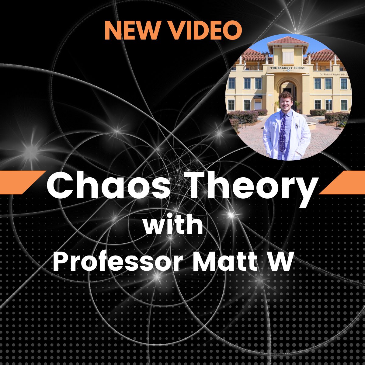 MatthewWei89007's tweet photo. 🌀 Discover how Chaos Theory explains the unpredictable patterns in life! Don’t miss our deep dive into this mind-bending concept. Visit https://t.co/CDcwcvk1UP for weekly insights!
Watch now👇
https://t.co/JNh0CFgXV0
#ChaosTheoryExplained #MathAndLife #ProfessorMattW https://t.co/0q0GyNDCHg