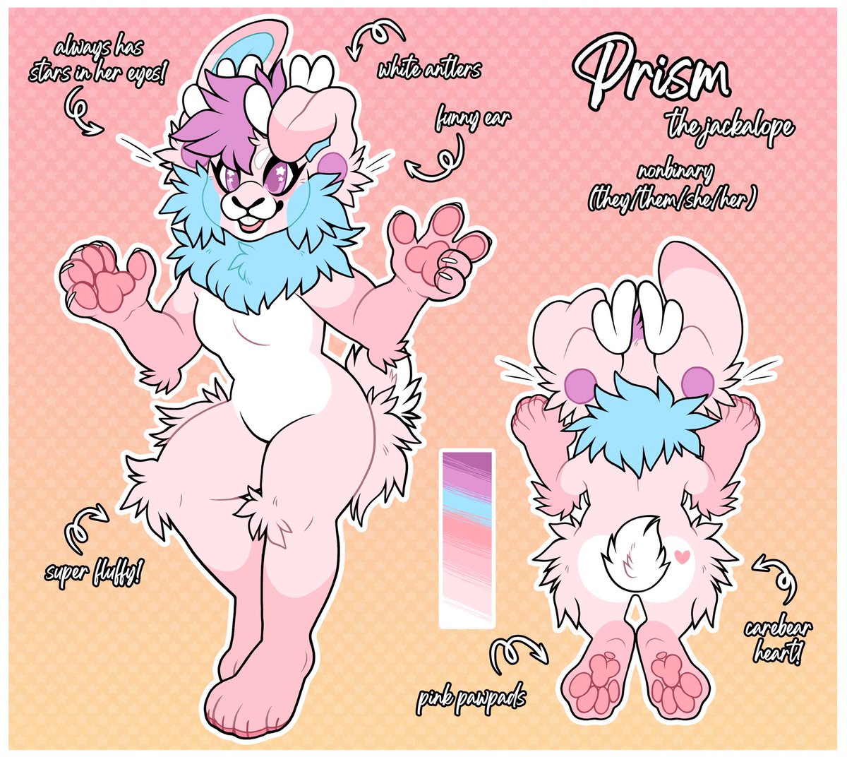 staticprisms's tweet photo. 📌 
Hey there, I’m Prism! 🐰 

I’m a plush maker, fursuiter, and BIG Care Bears fan!

I run @y2kuteshop with my boyfriend @halfofacat 💕 https://t.co/R9sCyawB7r