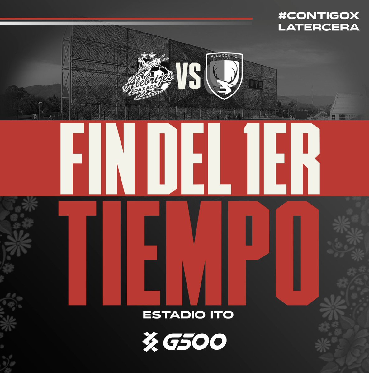 AlebrijesOaxaca's tweet photo. #ALEvsVEN 1T🕣
51'| Finaliza la primera mitad del encuentro 🆚 @venadosfc
Con marcador igualado 🦌0-0🦗
#JuntosXLaTercera⭐️⭐️🏆
#AlebrijesEsOaxaca💚🖤🧡 https://t.co/todeXDyoZr
