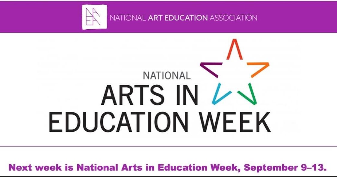Tomorrow we begin National Arts in Education Week! This annual week supports all artists, artist teachers, and arts educators across the USA! Thank you for your service!