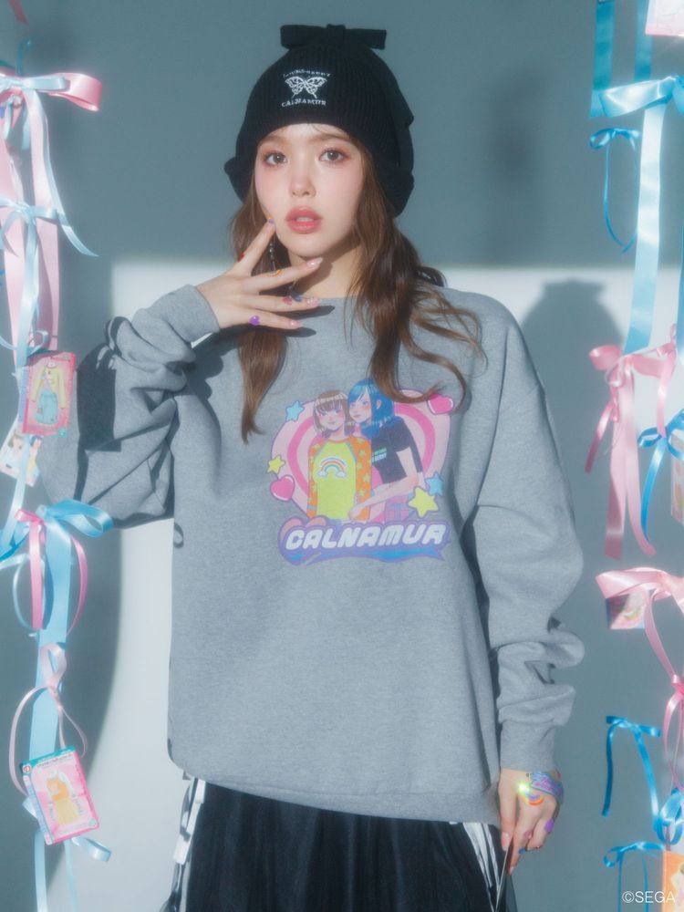 カルナムール おしゃれ魔女ラブandベリー ニット帽 ビーニー ブラック