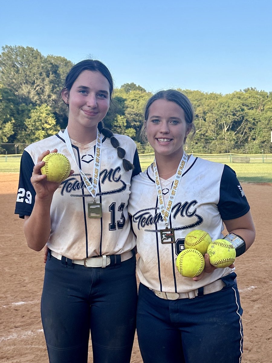 8-0 and a championship for the girls at PGF’s Queen City Classic. Super proud coaching staff! Girls outscored their opponents 66-14 on 76 hits. <a href="/RilBar2028/">Rileigh Barker</a> (‘28) gets the win in the finals. <a href="/jules_gibbons/">Jules Gibbons</a> (‘28) and <a href="/heidibarker2028/">Heidi Barker</a> (‘28) with 💣s in semis and finals.
