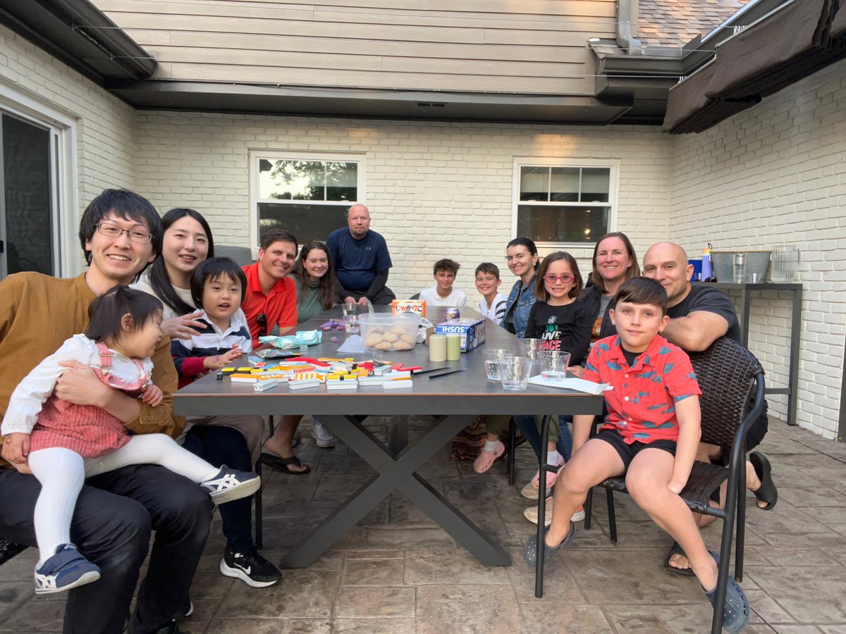 We celebrated the second annual Chlon lab summer party this evening. It is a highlight of my summer to enjoy the company of the whole group and their families together in my backyard. I am so lucky to have such an amazing group working with me.