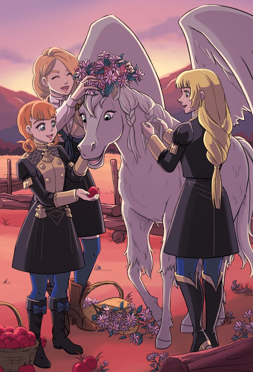 roxyryoko's tweet photo. This is my piece for the @bluelionsladies fanzine! :D

#fe3h https://t.co/urOcgCMS4n