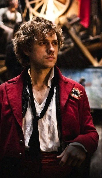 tveitidk's tweet photo. BREAKING NEWS: Aaron Tveit’s portrayal of Enjolras from “Les Miserables” just received a 30 minute standing ovation from me in my bedroom after watching him for the 500th time https://t.co/cCj9NlHre0