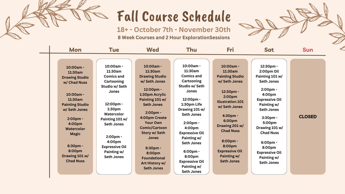 VAASLouisville's tweet image. 🎨Dive into Creativity? 🎨

Whether you&apos;re a beginner or seasoned artist, V.A.A.S. has something for EVERYONE! 
🎨 2-Hour Art Exploration Sessions
🖌️ 8-Week Adult Art Classes
🎨 Studio Sessions

📅 Register NOW!
#ArtExploration #VAASLouisville #AdultArtClasses #CreateWithUs