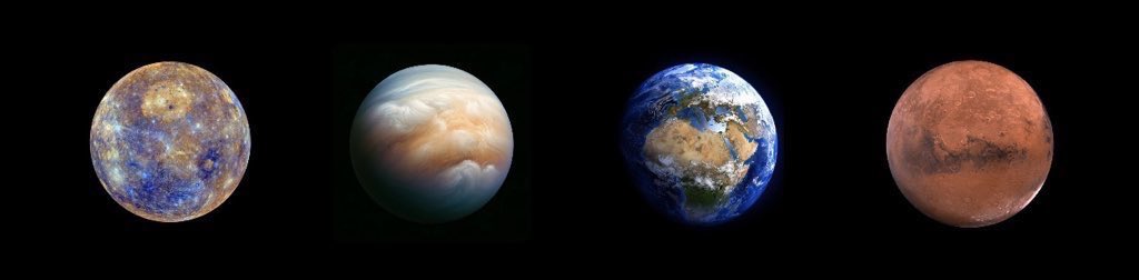 المريخ              السعودية              الزهرة             عطارد