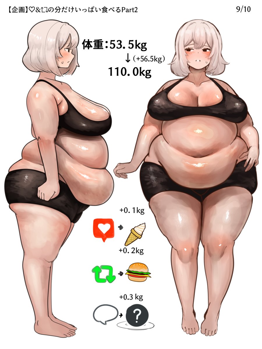 adana_na_da's tweet photo. 【企画】いいねとリポストの分だけいっぱい食べるPart2（1/8） 前回のはこちらhttps://t.co/7B9yU93z3G
#肥満化
＃BBW https://t.co/0ocjX6qMEv