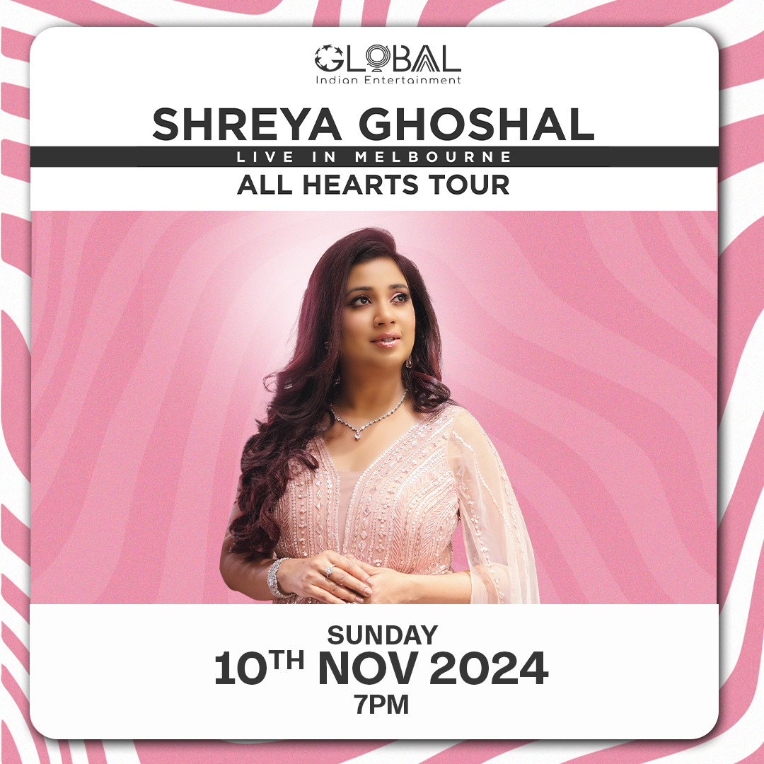 Margaret Court Arena (@mcourtarena) on Twitter photo πΆ ππ¨π¦π§ ππ‘ πΆ
<a href="/shreyaghoshal/">Shreya Ghoshal</a>, one of Indiaβs most celebrated voices, is bringing her All Hearts Tour to Melbourne this November!
π Tickets on sale 12pm Friday 13 September: bit.ly/MCA-SHREYGH24 πΆ ππ¨π¦π§ ππ‘ πΆ
<a href="/shreyaghoshal/">Shreya Ghoshal</a>, one of Indiaβs most celebrated voices, is bringing her All Hearts Tour to Melbourne this November!
π Tickets on sale 12pm Friday 13 September: bit.ly/MCA-SHREYGH24