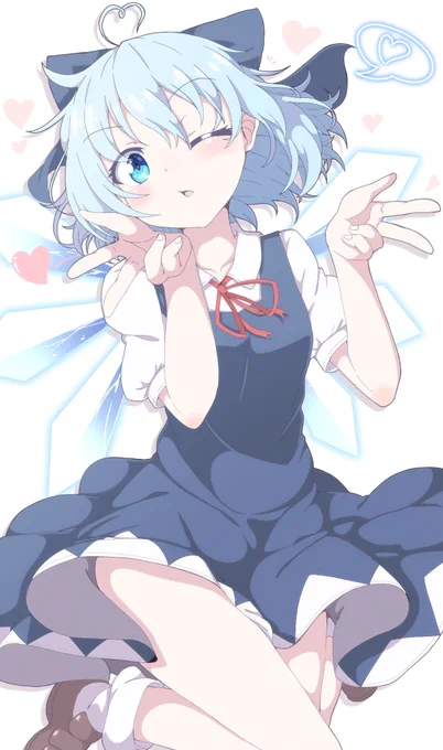 チルノちゃんの なげキッス!!いちげき ひっさつ!! #9月9日はチルノの日 