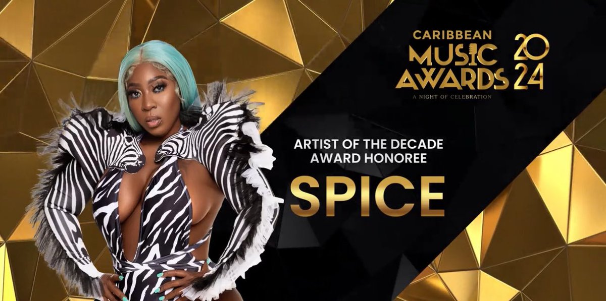 Caribbean Music Awards ‘24 - Voices of the Caribbean 🏆🎙️

Artist of the Decade Honoree- <a href="/spiceofficial/">Spice 👸🏾🇯🇲</a> 👑🏆

#caribbeanmusicawards 
#voicesofthecaribbean 
#spiceofficial
