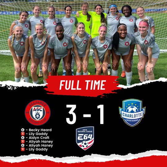 BeckyHeard2008's tweet image. Opening weekend for Elite64 in Charlotte, NC. Coming home with 4 points and I got on the scoresheet in today’s win!
@ImCollegeSoccer @ImYouthSoccer @PrepSoccer @TheSoccerWire @ps_nation_ @TopDrawerSoccer @SoccerDownHere @onlyGplatform @Coach_Cee_Jay @AllianceSC_08G @NEGARecruits