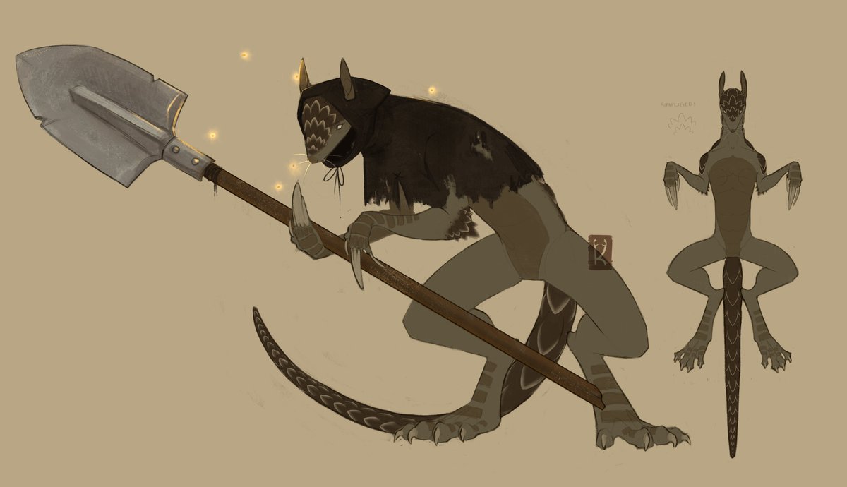 crypt keeper kobold design for the lovely CaptainFoof ! 🪦