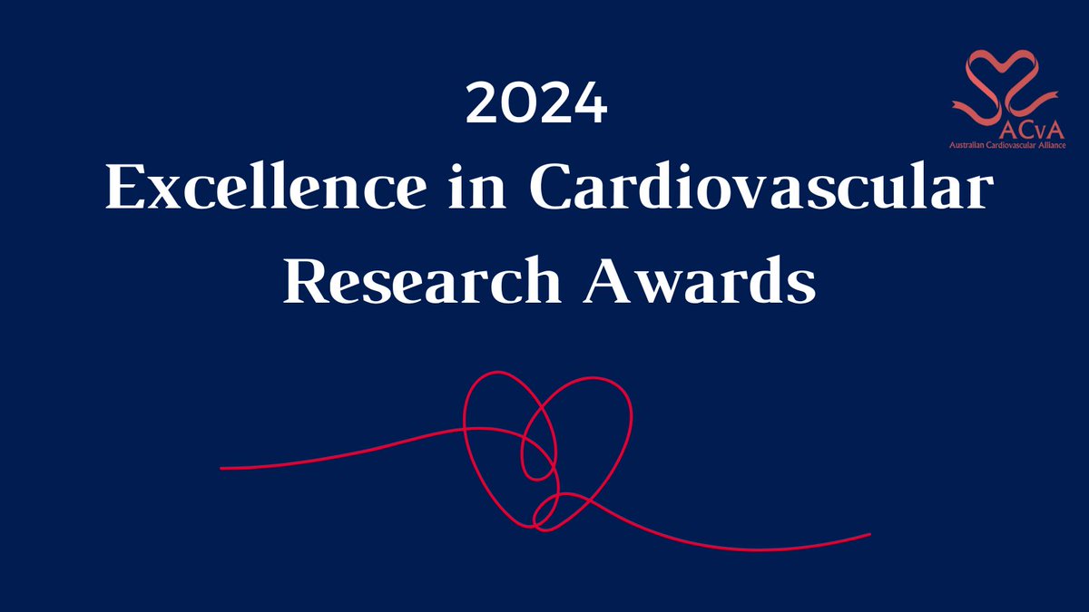 The ACvA Excellence in Cardiovascular Awards are now open for nominations. Categories include the Game Changer Award, Mentor Award and Translation Award. Apply here: ozheart.org/programs-and-e….
Applications close Friday 25 October 2024.