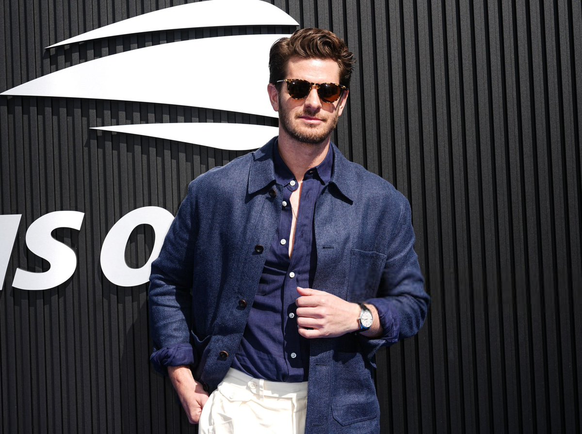 Andrew Garfield attends the 2024 US Open
